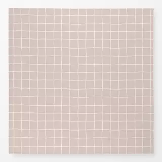 Tischdecke Karo Beige