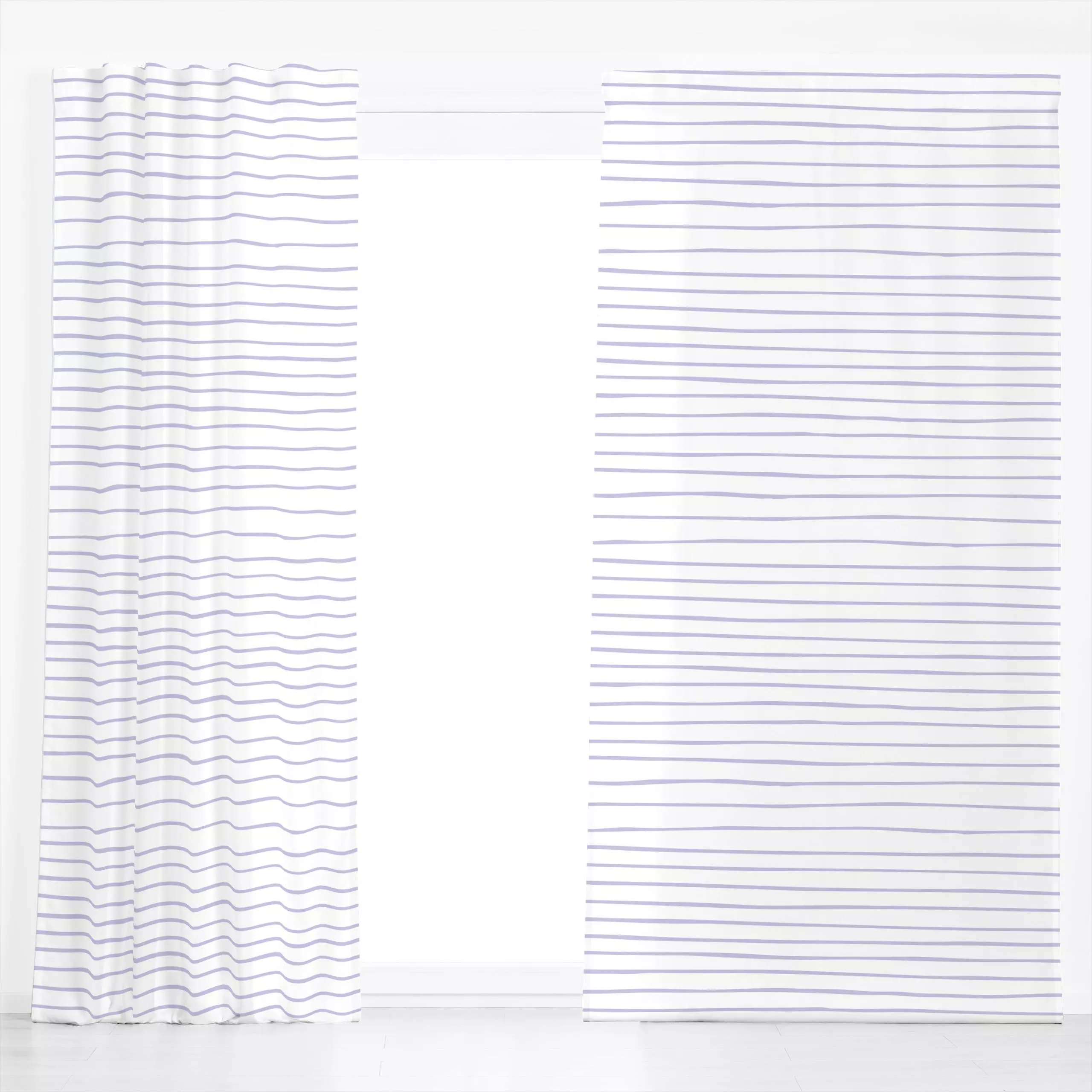 Dekovorhang Streifen lila - Symbole & Muster - von „Carolin Vonhoff"; Linien, abstrakt, Streifen, modern, minimalistisch, li...