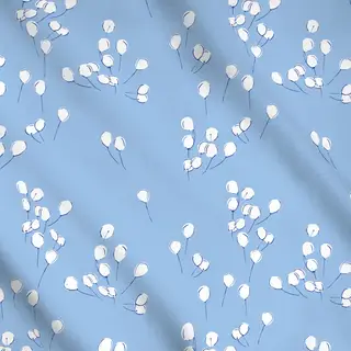 Meterware Luftballons blau