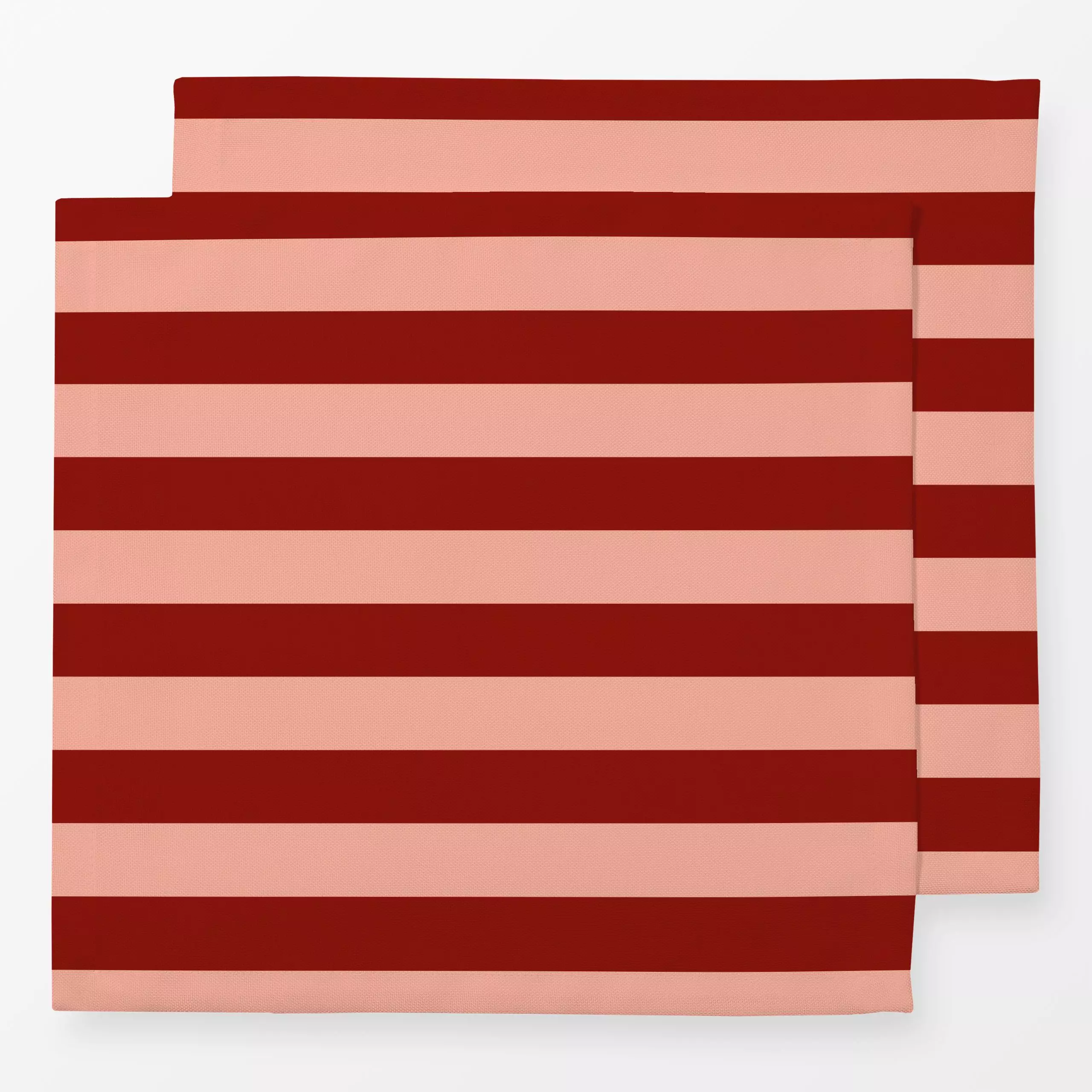 Servietten Breiter Streifen rot - Weihnachten, Winter, Symbole & Muster - von „Julia Schumacher"; Streifen, klassisch, gestr...