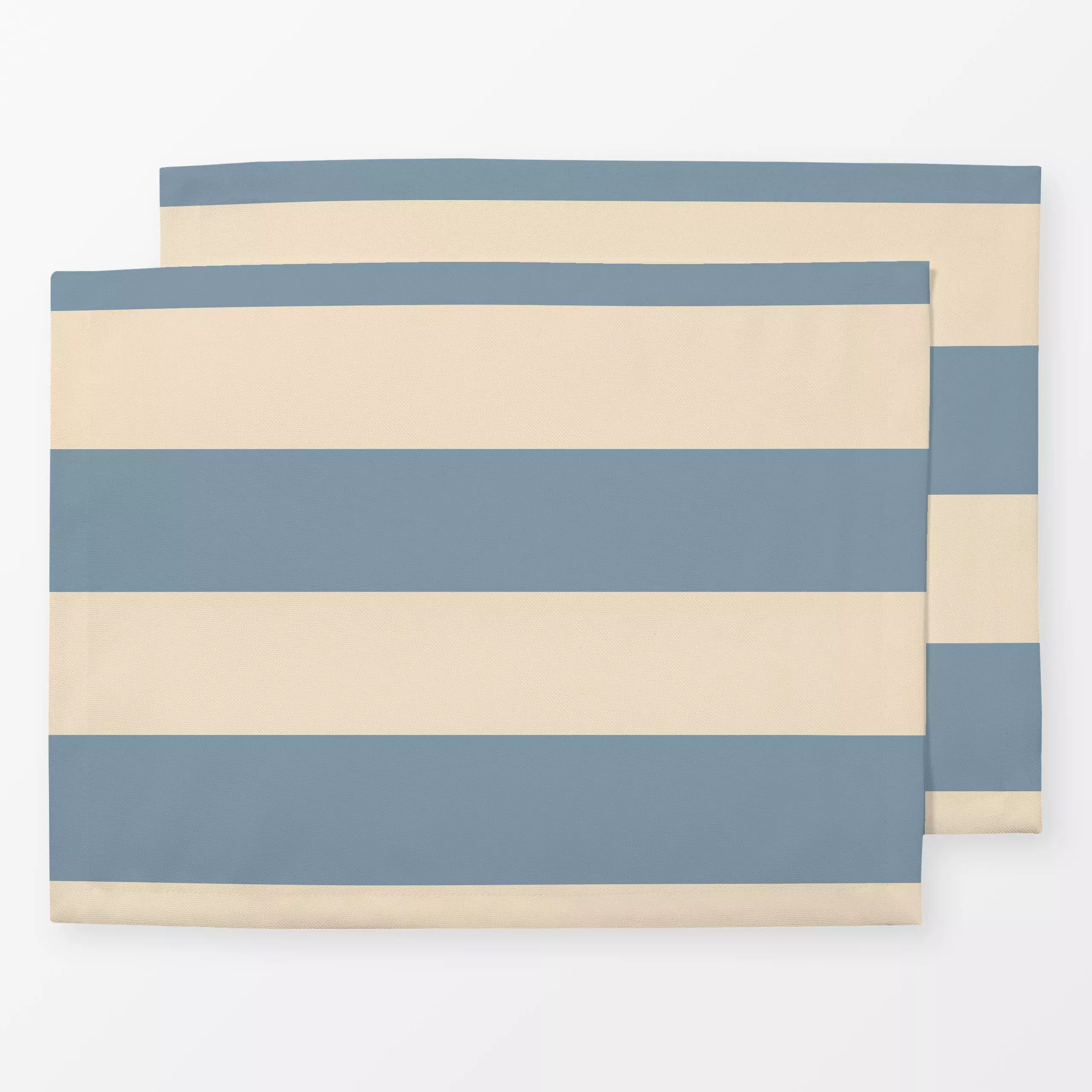 Tischset Horizontal - Symbole & Muster - von „Julia Schumacher"; Blaugrau, Streifen, minimalistisch, gestreift, juliaschumac...
