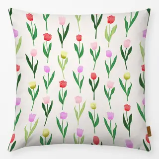 Kissen Spring Tulip Pattern