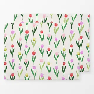Tischset Spring Tulip Pattern