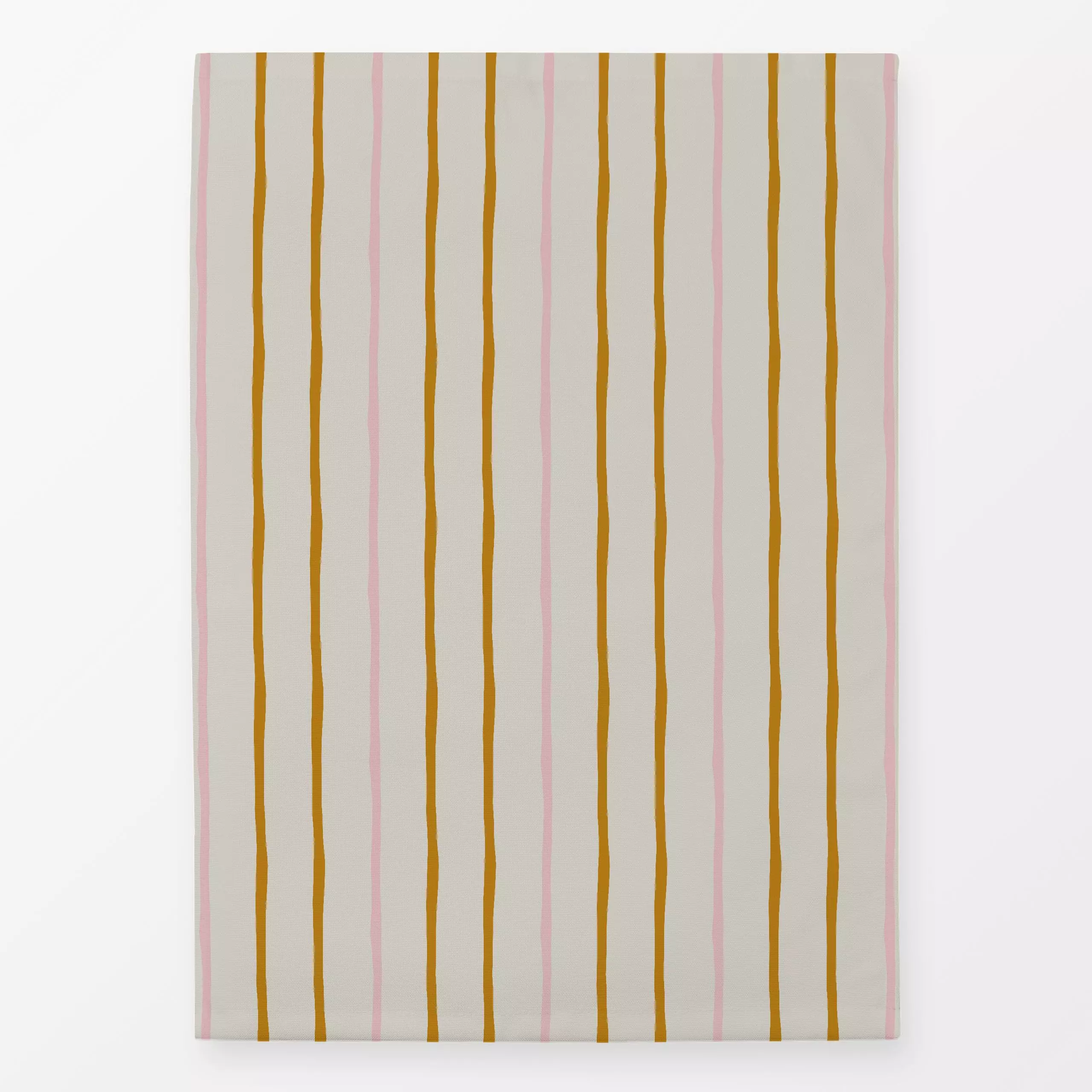 Geschirrtücher Streifen senfgelb beige rosa - Herbst, Symbole & Muster - von „Carolin Vonhoff"; Muster, Linien, Streifen, al...