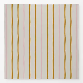 Tischdecke Streifen senfgelb beige rosa