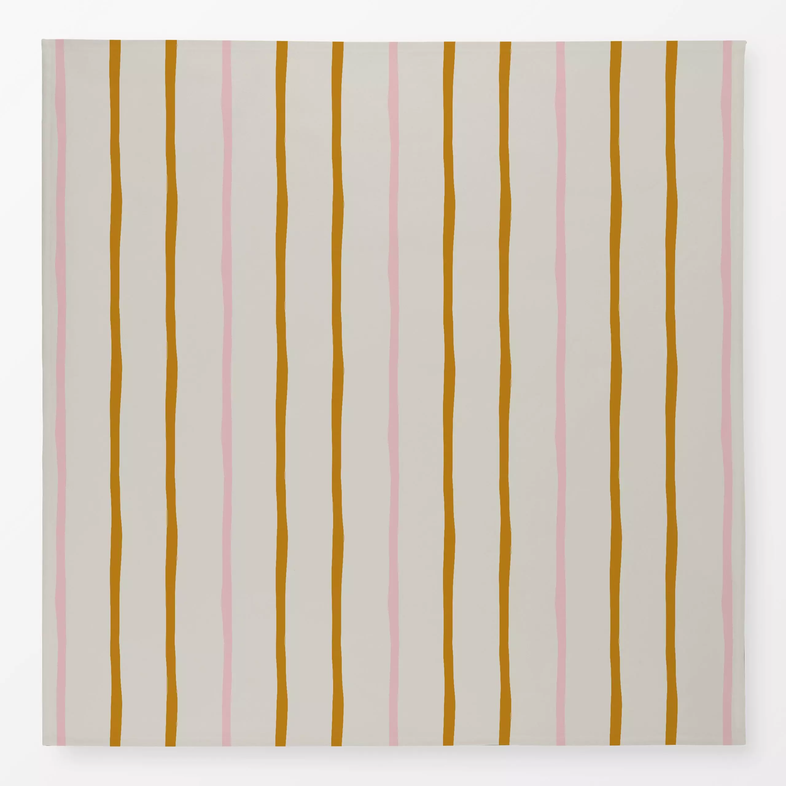 Tischdecke Streifen senfgelb beige rosa - Herbst, Symbole & Muster - von „Carolin Vonhoff"; Muster, Linien, Streifen, altros...