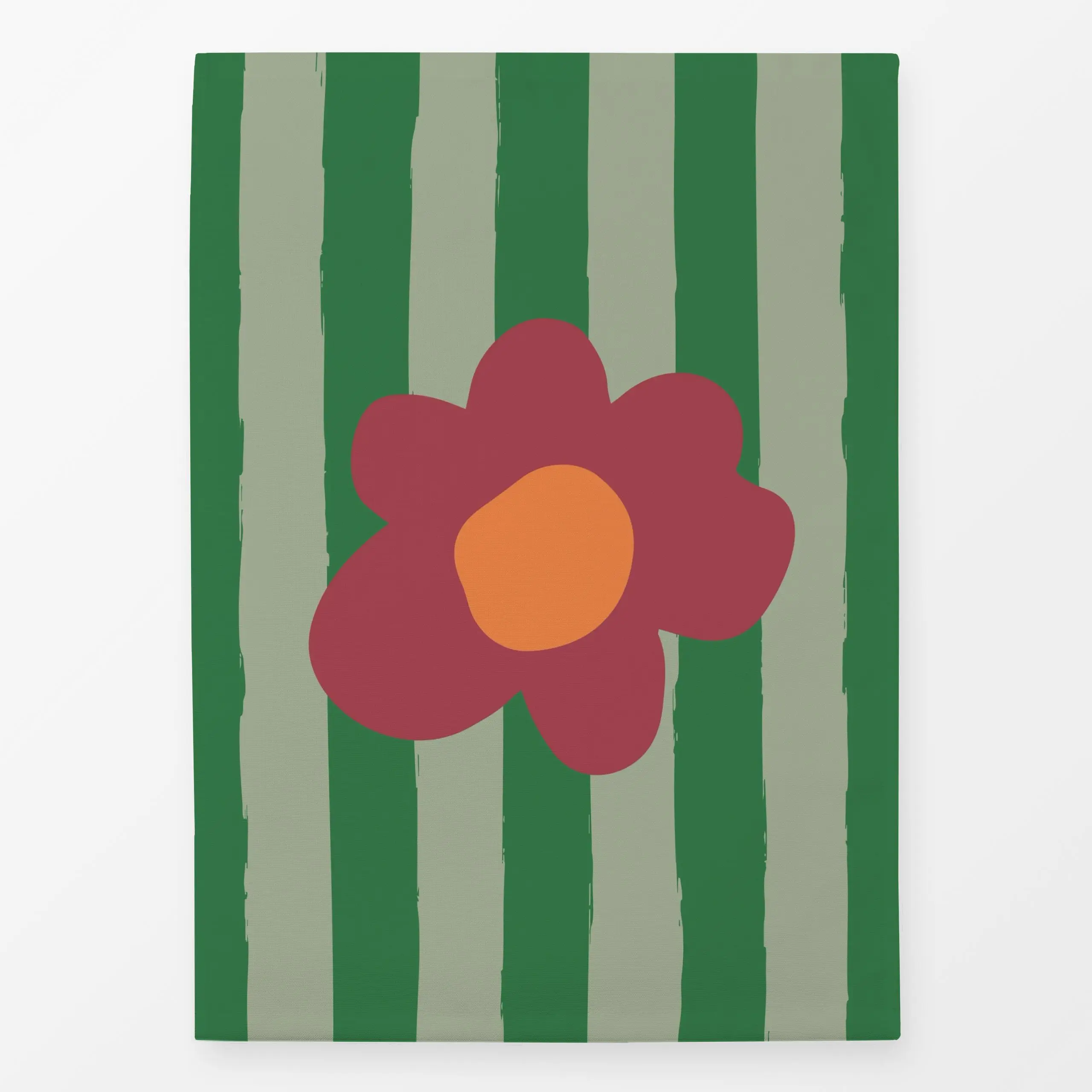 Geschirrtücher Streifen Blume grün - Blumen & Florales, Frühling, Ostern - von „Kruth Design"; Streifen, Blumen, Blüten, Ost...