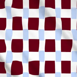 Meterware Karo Himmelblau & Beerenrot