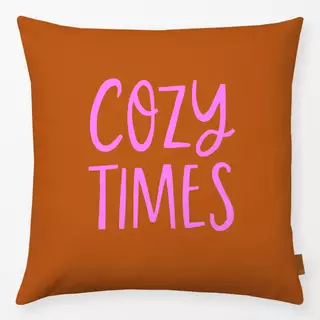Kissen Cozy Times orange pink