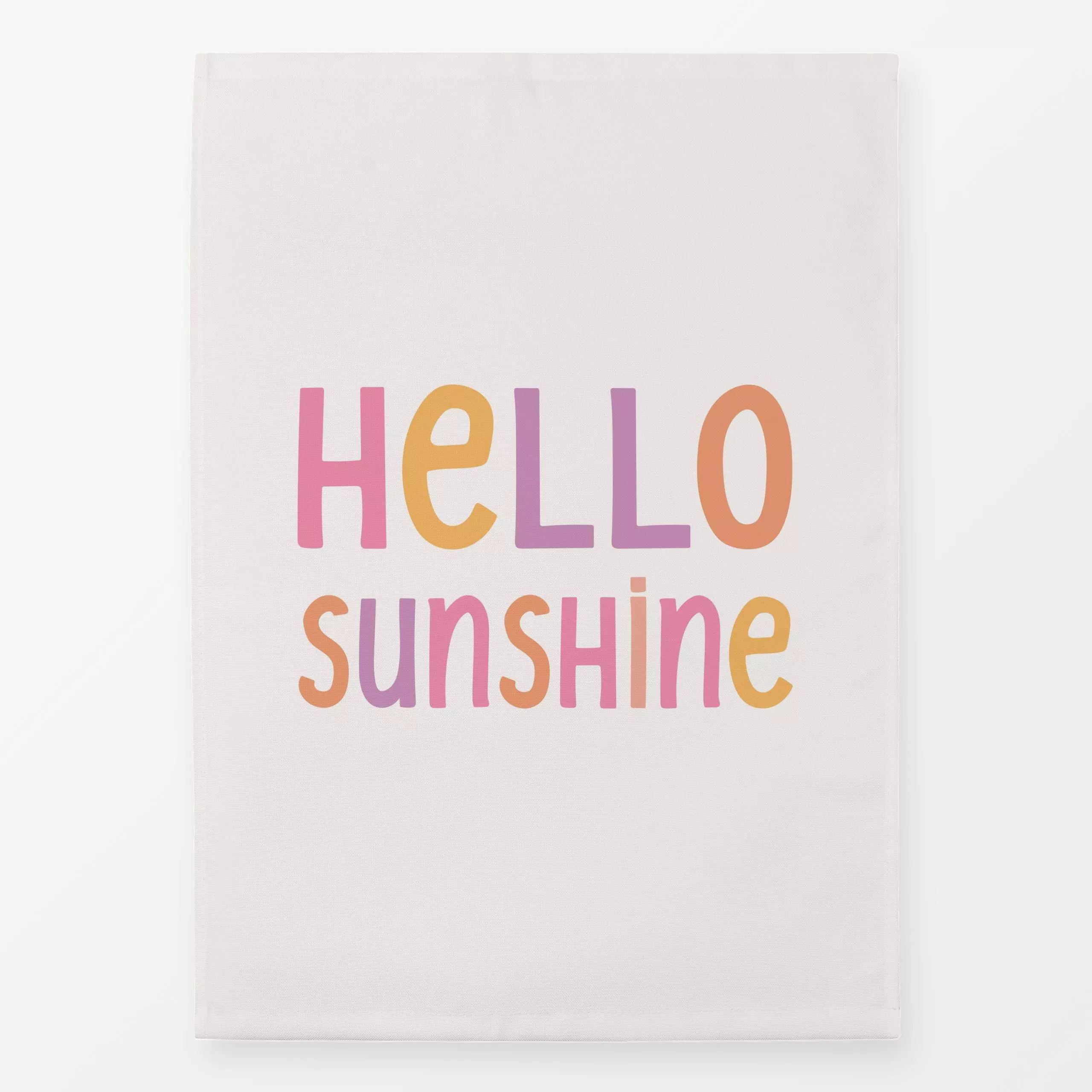 Geschirrtücher Hello Sunshine Lettering Multi - Kinderzimmer & Motive für Kinder, Sprüche & Schriftzüge - von „Kathrin Woo";...