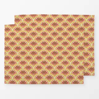 Tischset Tropical Palmenblätter Rosa