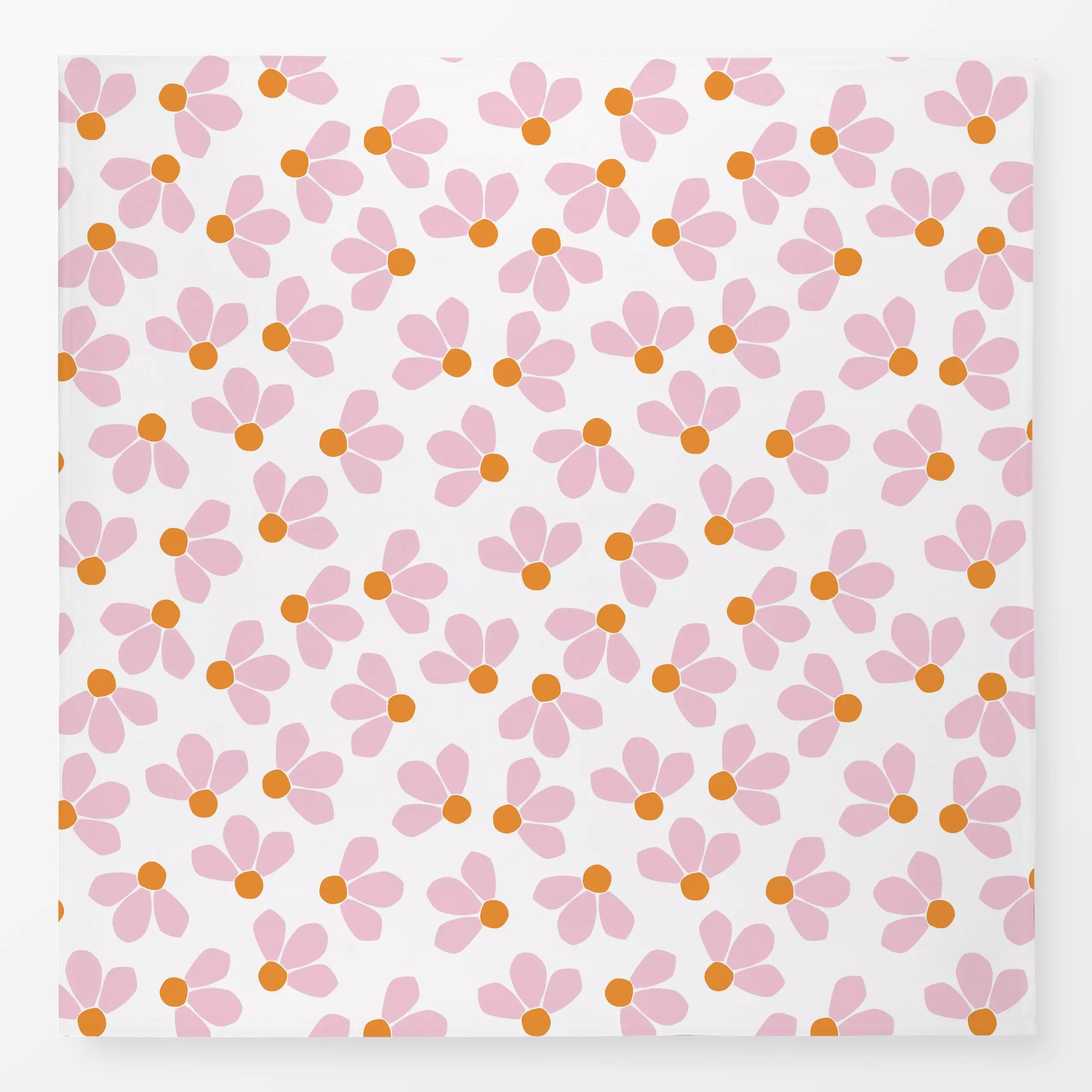 Tischdecke Blüten Rosa, Blumen, gemustert, Sommer, von Lisa Jasmin Bauer