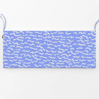 Bankauflage Eisspuren Himmelblau