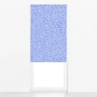 Raffrollo Eisspuren Himmelblau