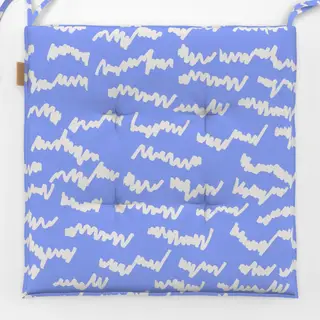 Sitzkissen Eisspuren Himmelblau