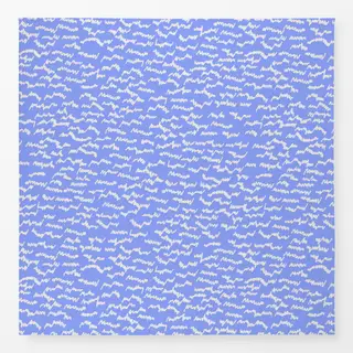 Tischdecke Eisspuren Himmelblau