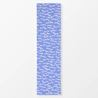 Tischläufer Eisspuren Himmelblau