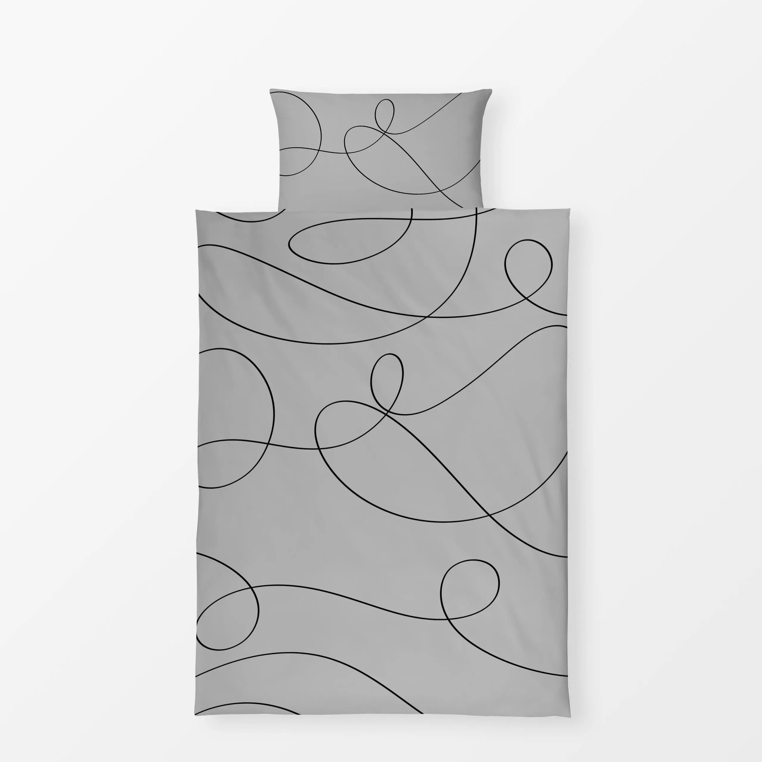 Bettwäsche Soft 03 - Symbole & Muster - von „Sindy Fischer"; Linien, abstrakt, modern, minimalistisch, organisch, schlicht, ...