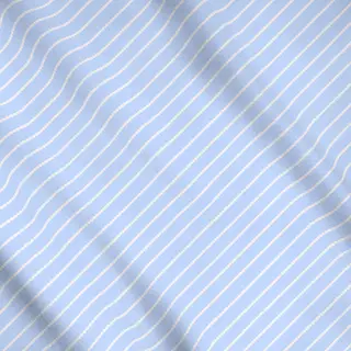 Meterware Punkte Diagonale Blau