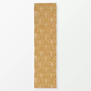 Tischläufer Schleifenmuster gelb