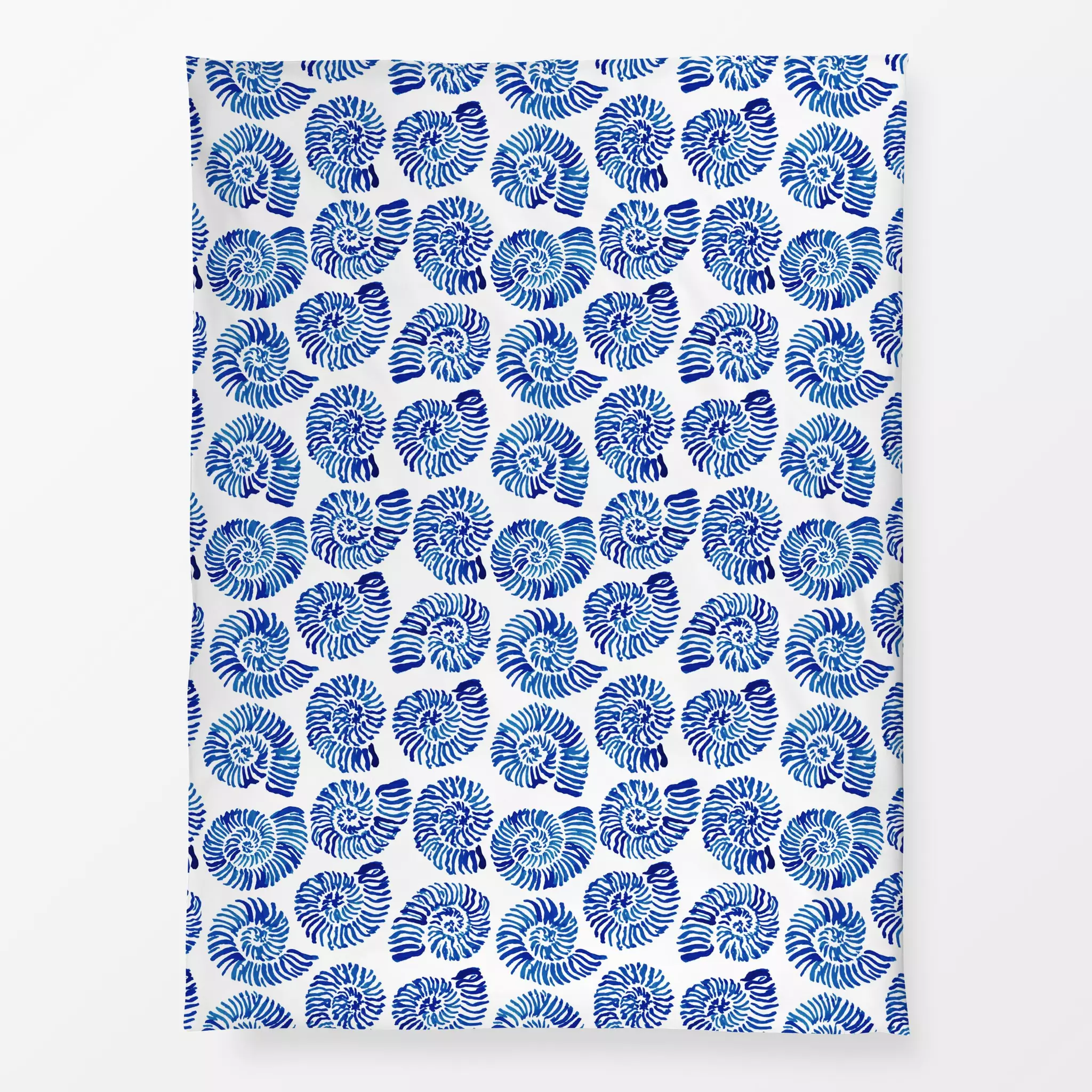 Bettwäsche Unterwasser Schnecken Blau Unterwasser Schnecken Blau