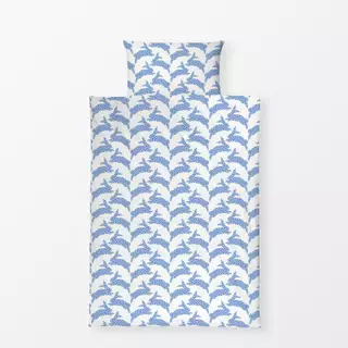 Bettwäsche Osterhase blau
