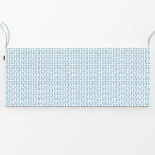 Bankauflage Fische blau Muster