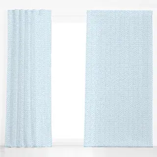 Dekovorhang Fische blau Muster