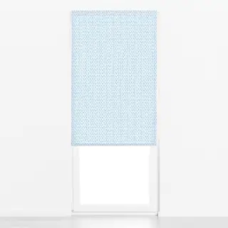 Raffrollo Fische blau Muster