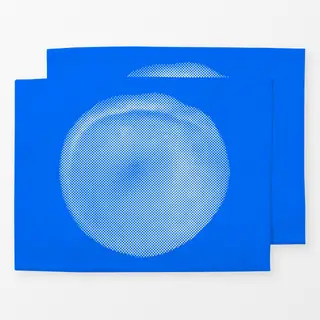 Tischset Punktierter Pfirsich