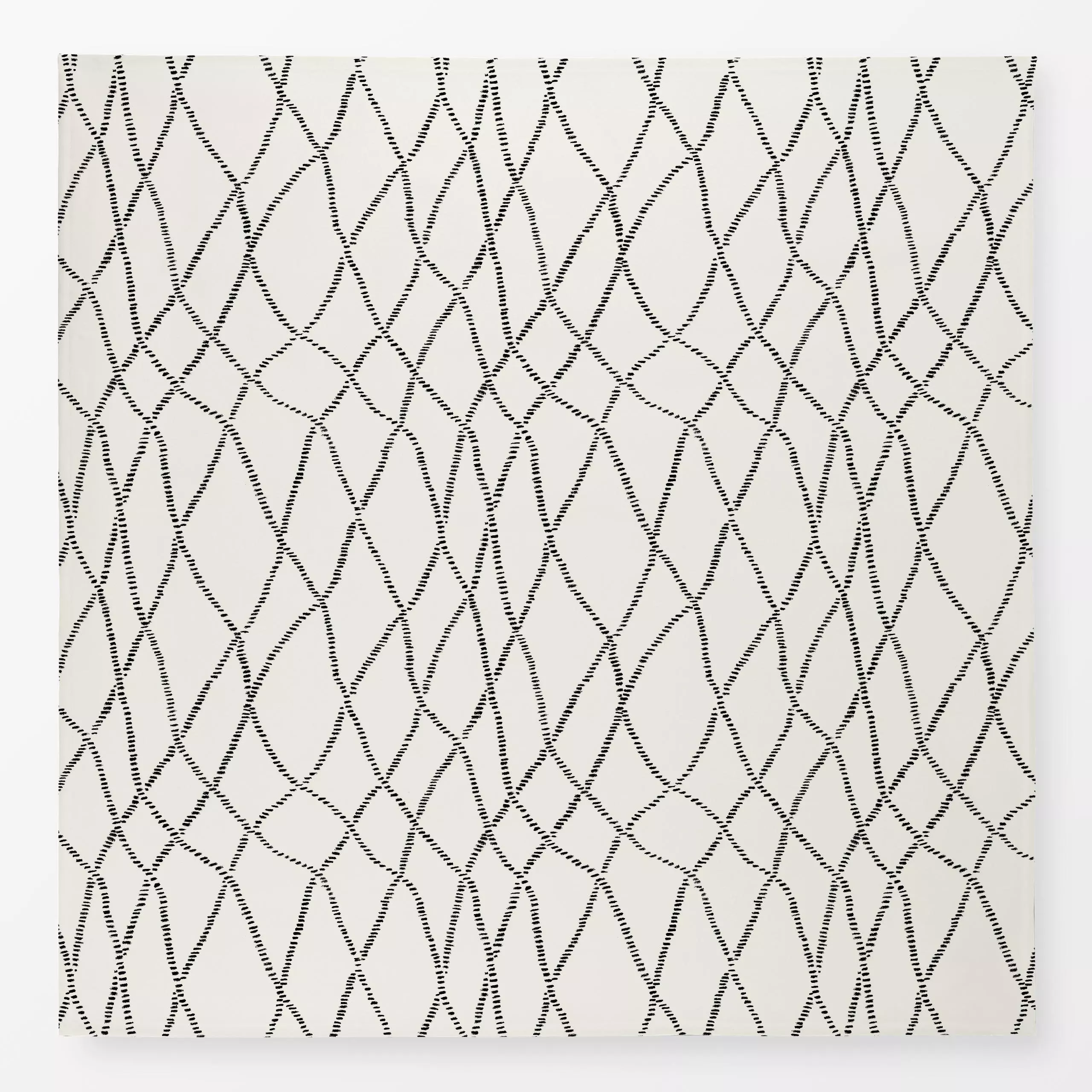 Tischdecke Trama obsidiana - Symbole & Muster - von „Julia Schumacher"; marrakesch, marrokko, boho, Muster, Striche, gitter,...