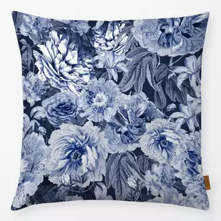 Kissen Nostalgic Blue Flower Garden