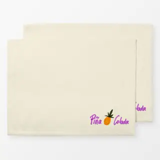 Tischset Piña Colada Typo & Ananas