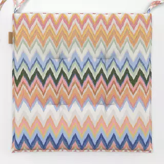 Sitzkissen Chevron Ikat Multicolor