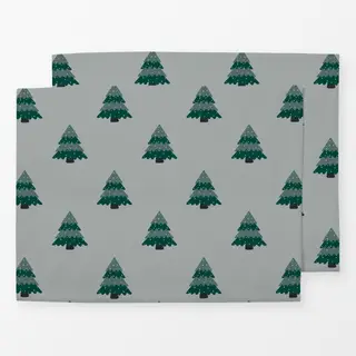 Tischset Bäume Winter