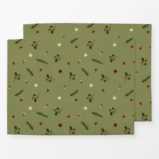 Tischset Muster Weihnachten