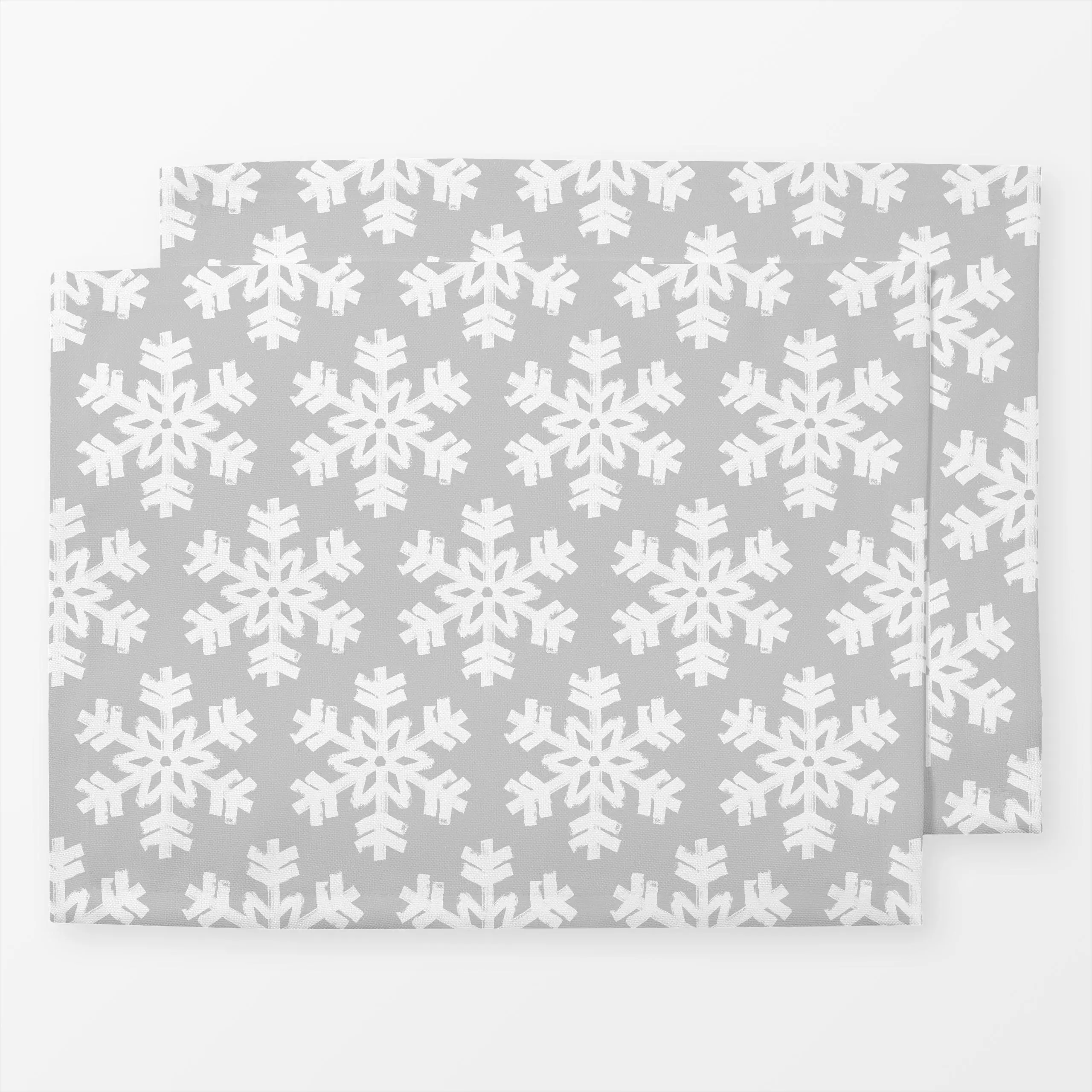 Tischset Winterzauber Schneekristall 2 - Weihnachten, Winter - von „Primus Pattern"; Schneeflocken, Weihnachten, Winter, Sch...