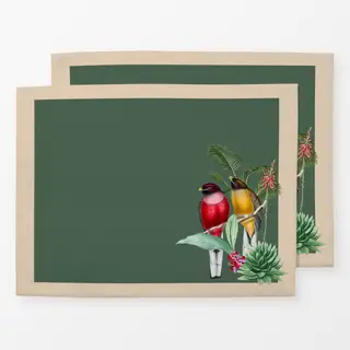 Tischset Tropischer Regenwald beige