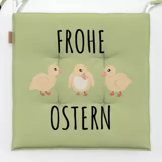 Sitzkissen Frohe Ostern kleine Küken grün