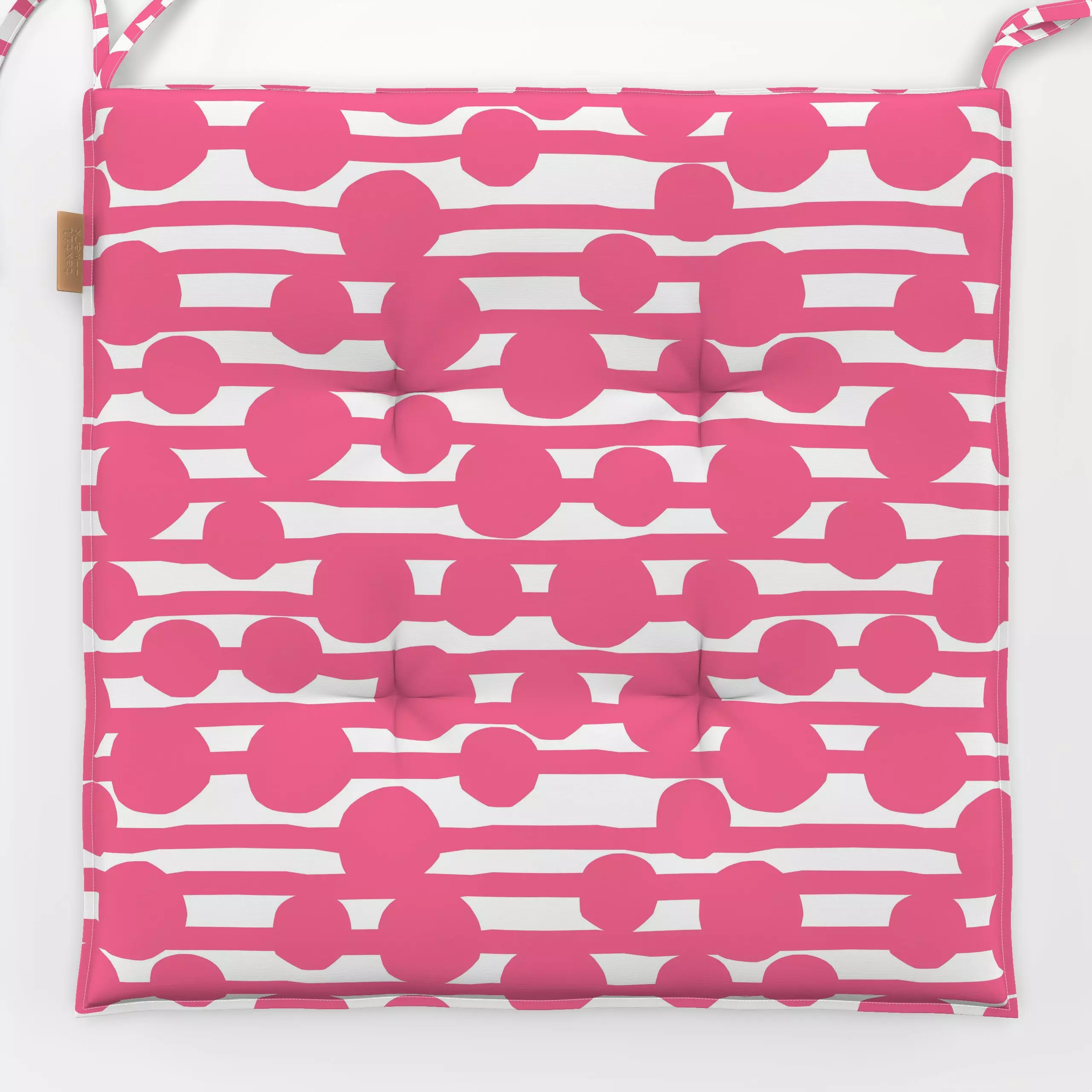 Sitzkissen Pink Glow - Symbole & Muster - von „Lisa Jasmin Bauer"; Muster, abstrakt, pink, Herbst, pattern, herbstlich, gemu...