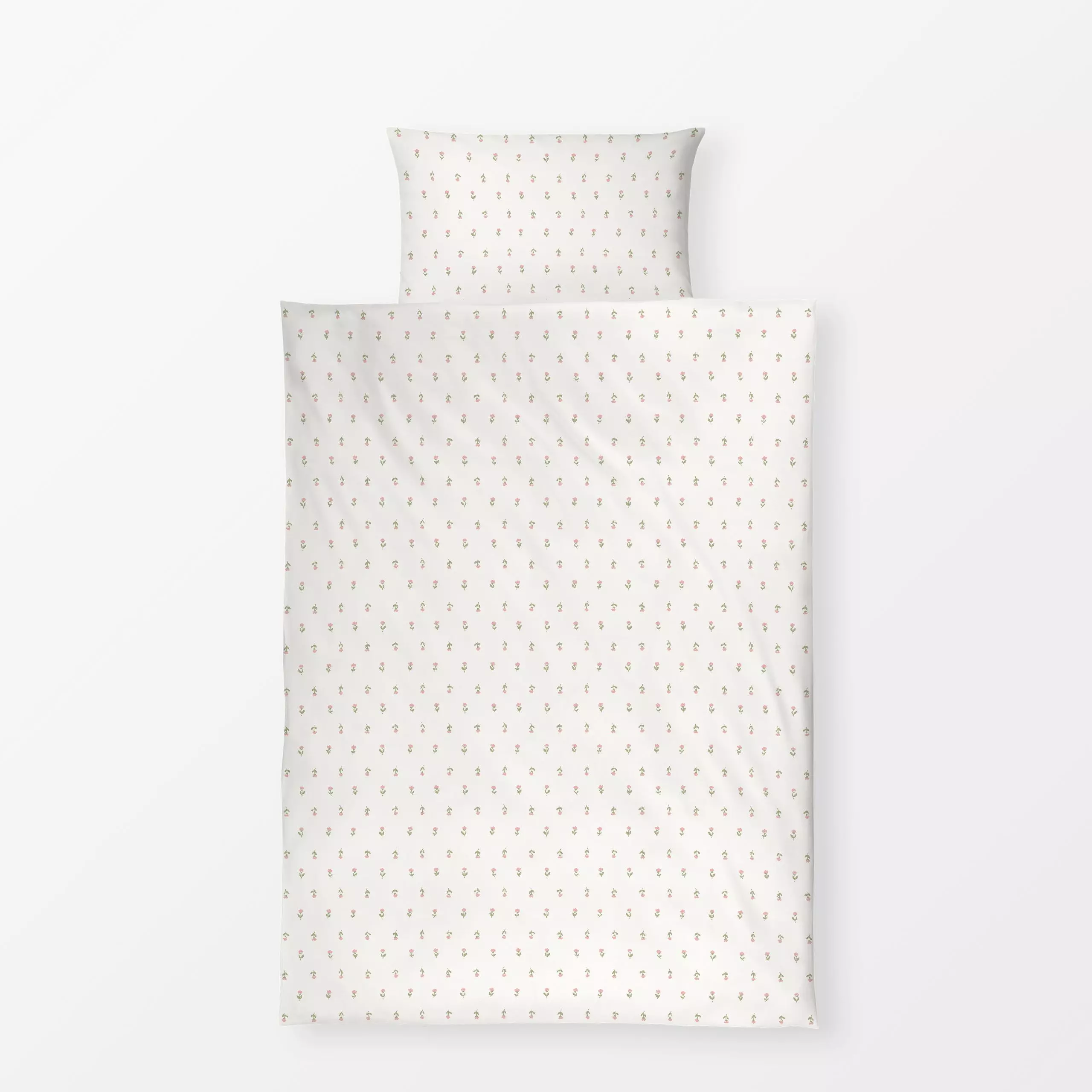 Bettwäsche Jessica beige rosa - Blumen & Florales - von „Kathrin Woo"; Muster, rosa, kleingemustert, Hygge, beige, verspielt...