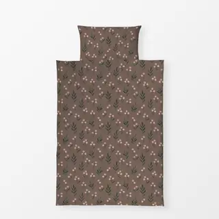 Bettwäsche Winterbeeren braun