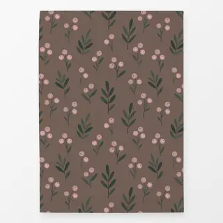 Geschirrtücher Winterbeeren braun