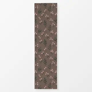 Tischläufer Winterbeeren braun