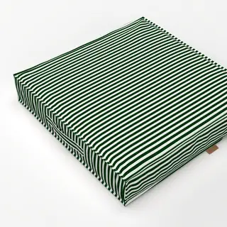 Bodenkissen Bistro Stripes basic green