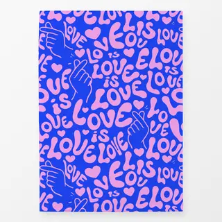 Geschirrtücher Love is Love (blau)