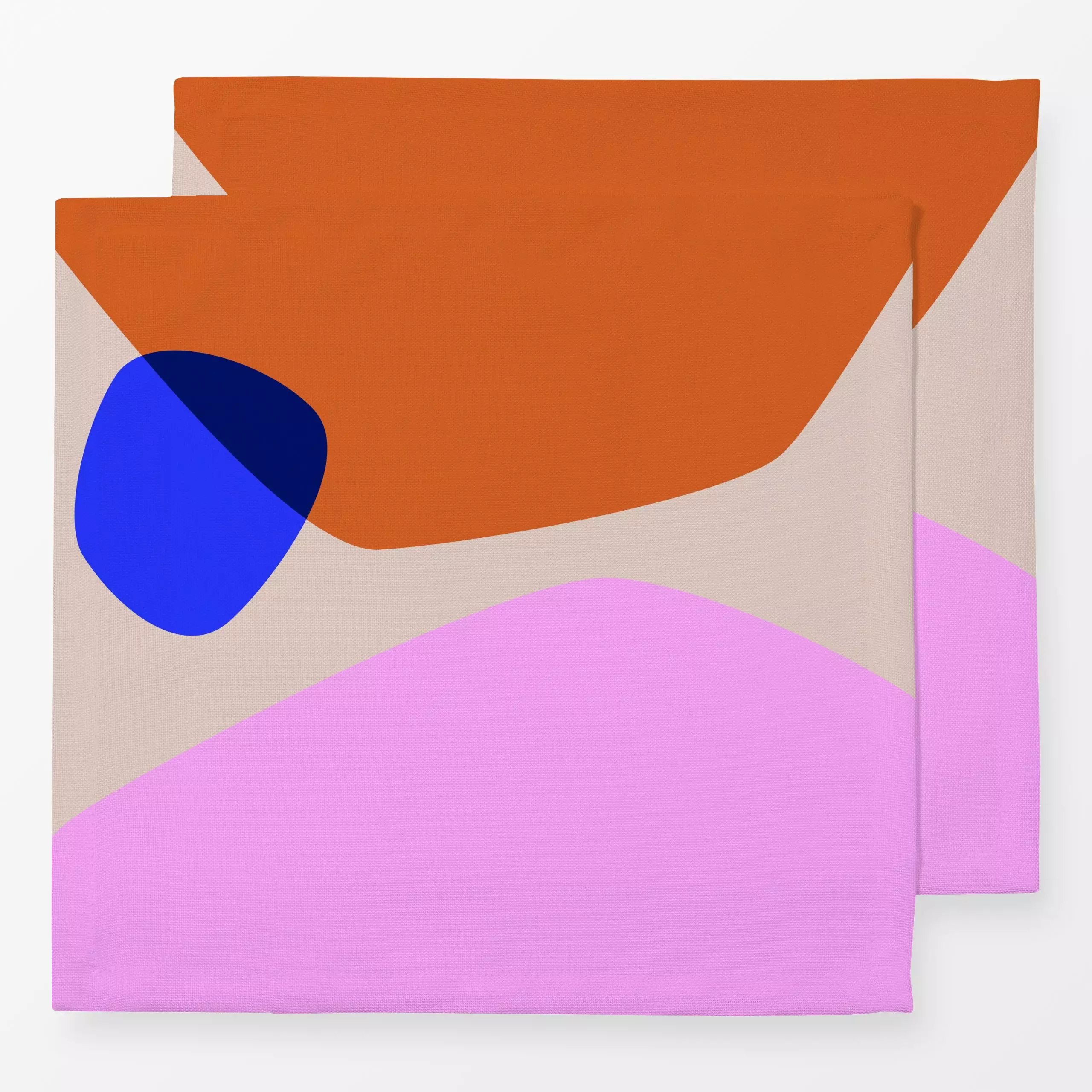 Servietten Bold Shapes 9 - Symbole & Muster - von „Mareike Böhmer"; abstrakt, Protea, formen, Grafik, pink, bunt, organisch,...