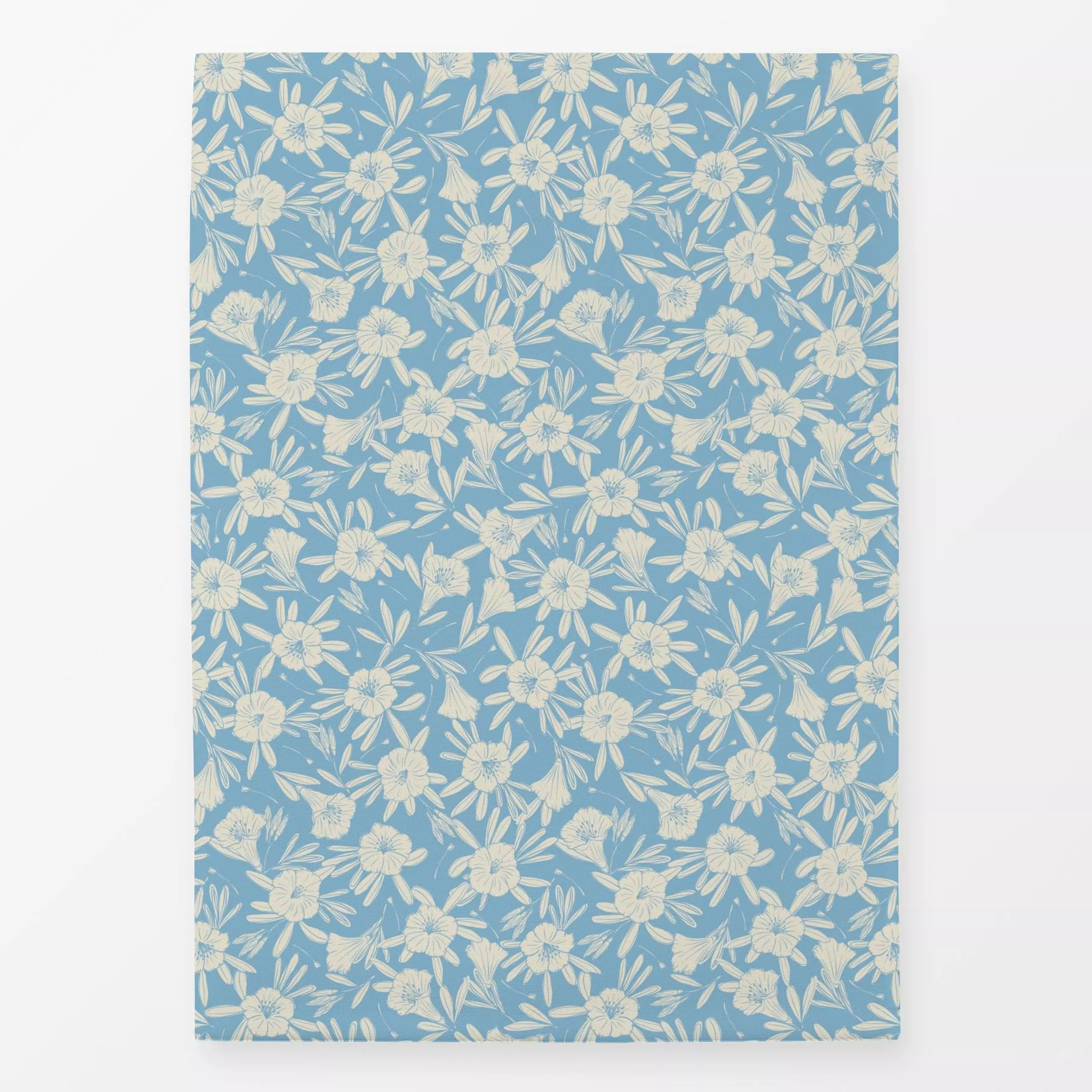 Geschirrtücher Glockenblume hellblau - Blumen & Florales, Symbole & Muster, Pflanzen & Botanik - von „DEINKI Studio"; Blumen...