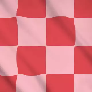 Meterware Kariert Red Pink