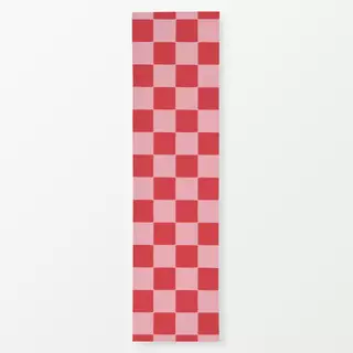 Tischläufer Kariert Red Pink